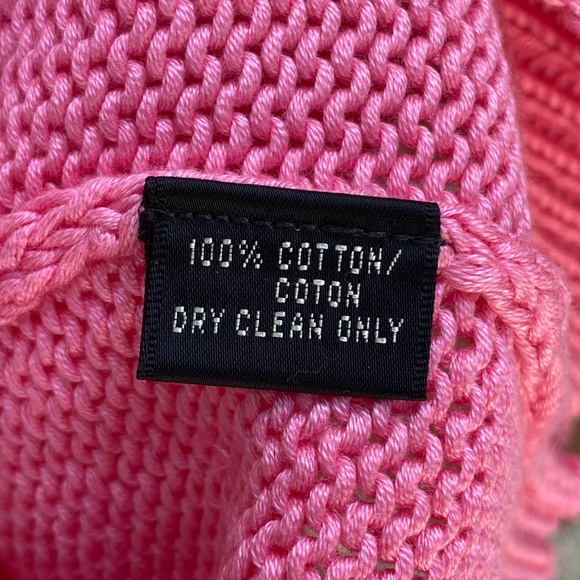 Ralph Lauren‎ Black Label Pink Sleeveless Turtleneck Sweater Size Large - Picture 4 of 4